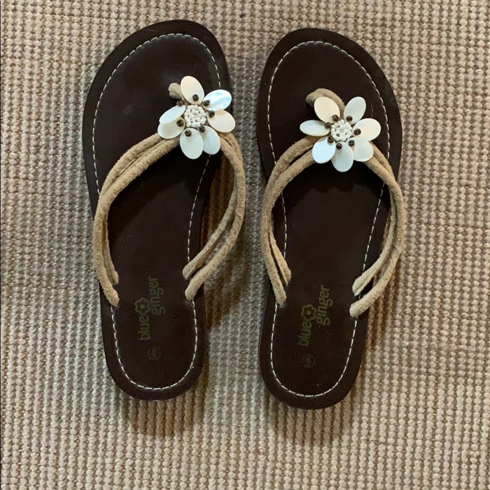 Blue Ginger Flip Flops